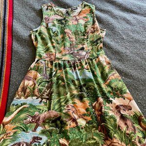 Modcloth Dinosaur Print Dress XL